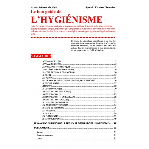 N°046 - Le bon guide - Spécial Estomac, Intestins